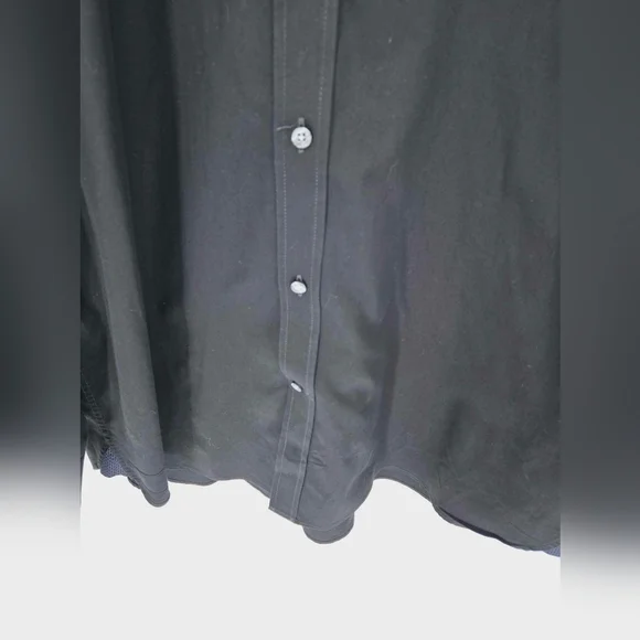 Ted Baker Black Solid Endurance Fit Shirt for men size 17 - Picture 6 of 11